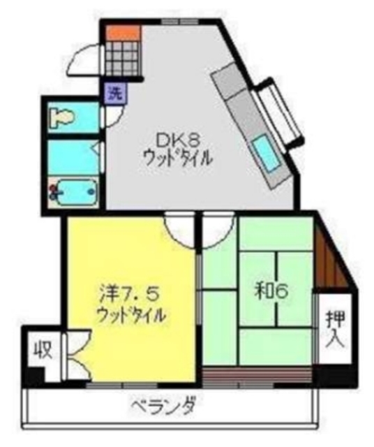 リバーハイム711の間取り