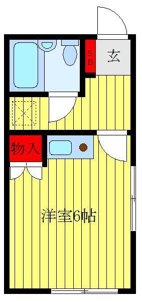 東京都板橋区舟渡２（アパート）の賃貸物件の間取り