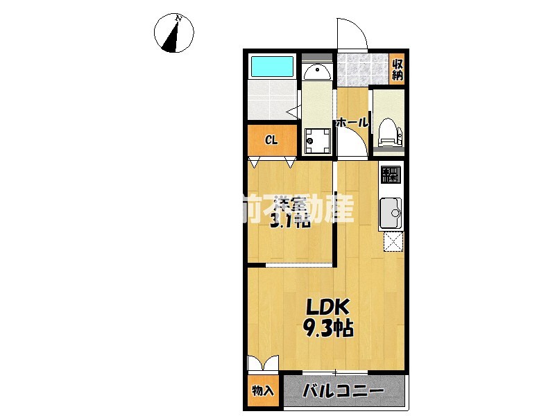 三養基郡基山町大字長野のアパートの間取り