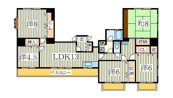 キャロット柏の間取り