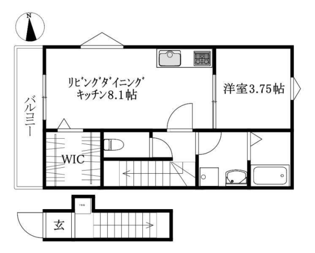 BELGRAVIA山西Premiumの間取り