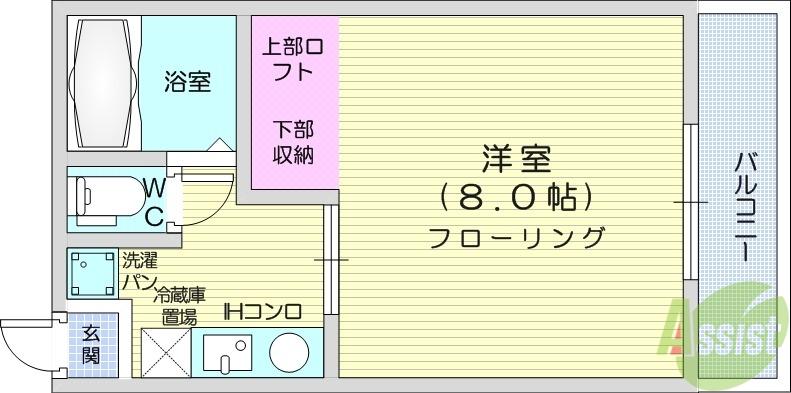 メゾンエイチの間取り