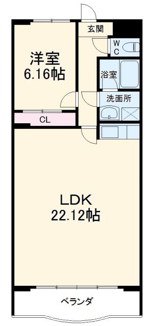 豊橋市菰口町のマンションの間取り