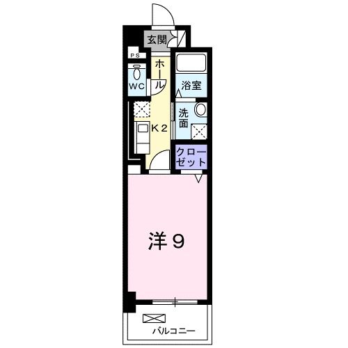 【福山市川口町のマンションの間取り】