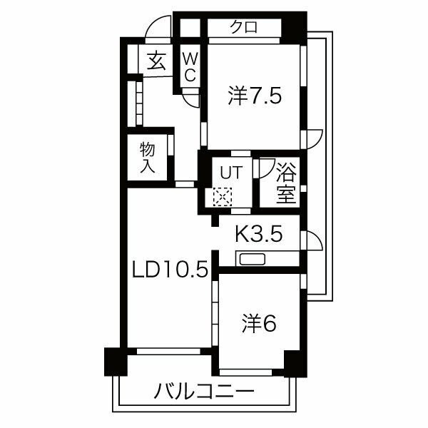 【ソレイユ徳川の間取り】