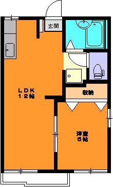 エバーグリーン津森　Ａ・Ｂ棟の間取り