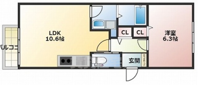 Sun　Mark高宮南の間取り