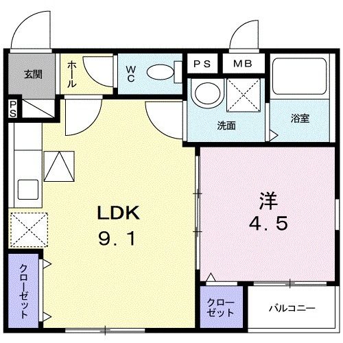 イリーデ　２の間取り