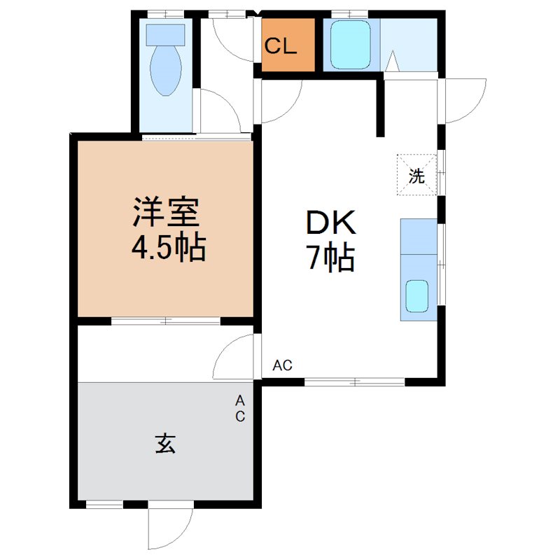 長坂アパートの間取り