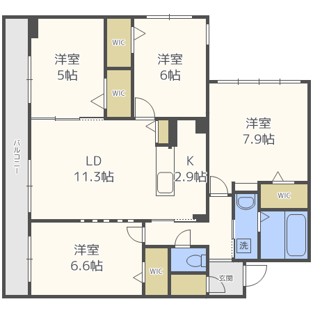 【Ｓ－ＲＥＳＩＤＥＮＣＥ宮の森の間取り】