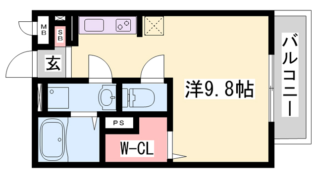 三木市大塚のアパートの間取り