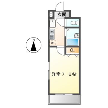 名古屋市昭和区安田通のマンションの間取り