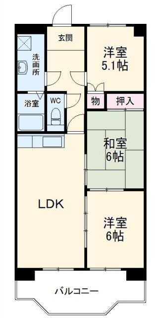 エステート長根の間取り