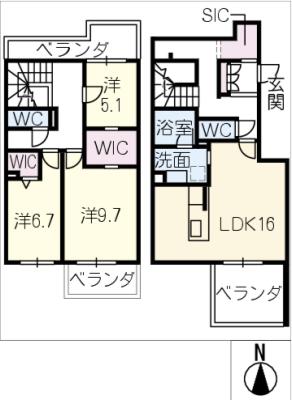 コートリヴィエールの間取り