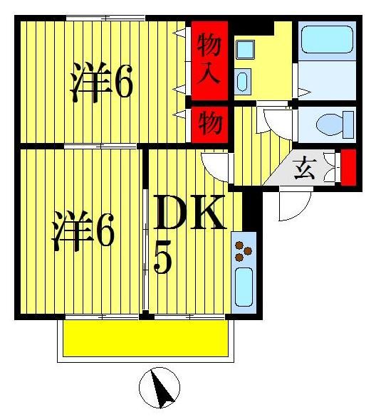 セジュール葛城の間取り