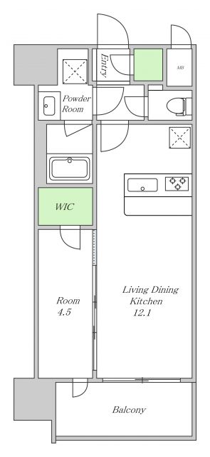 スプランディッド新大阪VIIの間取り