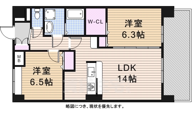 プラジュ千種の間取り