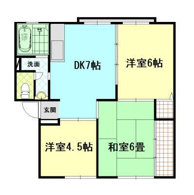 ウィンディア沖野上の間取り