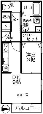 メゾン・ド・グリシーヌの間取り