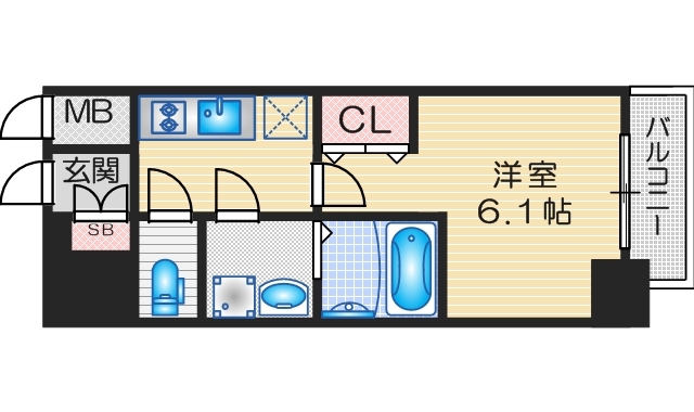 エスリード江坂セントラムの間取り