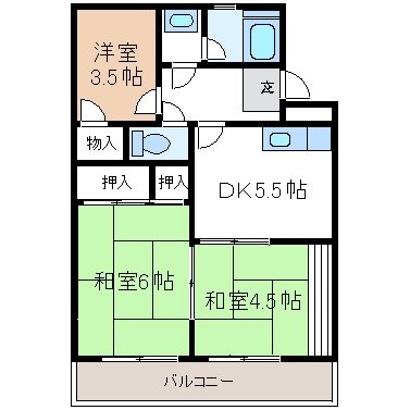 すみれハイツの間取り