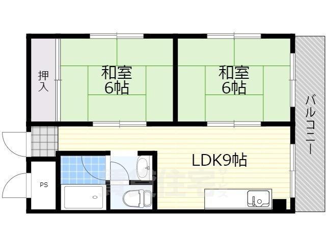 沼ハイツの間取り