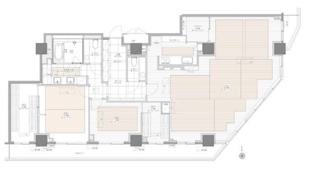 渋谷区代々木のマンションの間取り