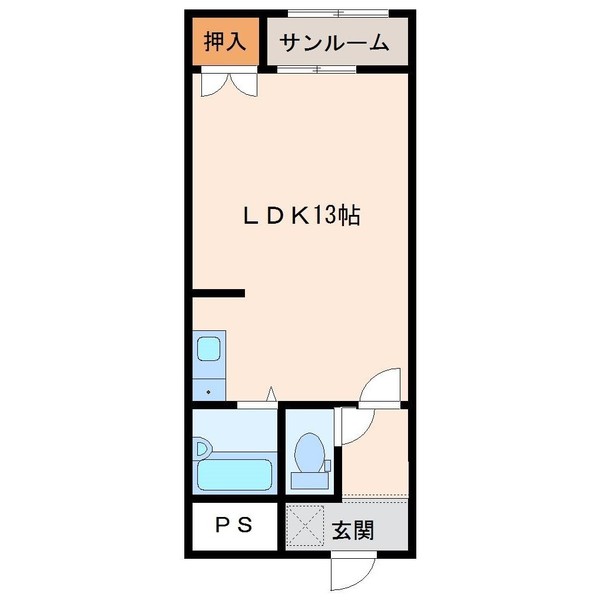 トレンディ伏見台の間取り