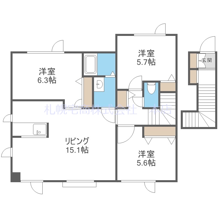 グランコートＦの間取り