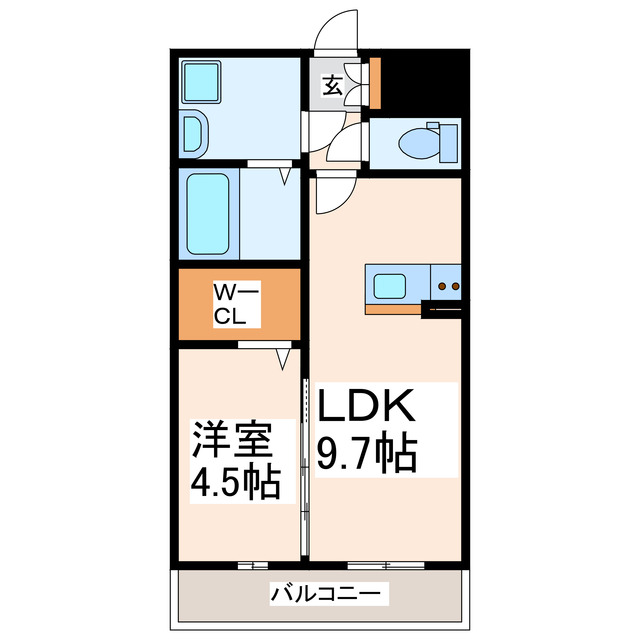 菊池郡大津町大字室のマンションの間取り