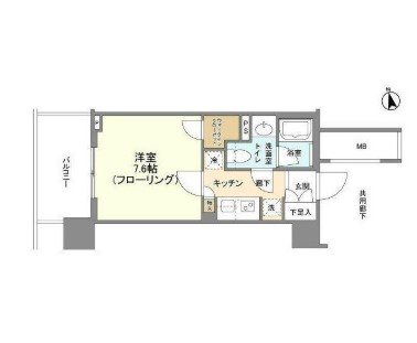 ブランズタワー大船の間取り