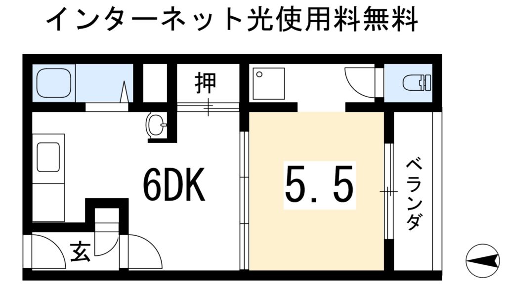 アミティエ一乗寺の間取り