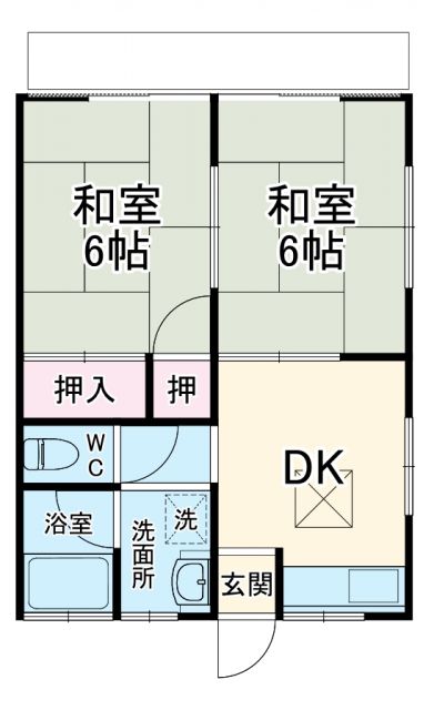 横浜市青葉区桂台のアパートの間取り