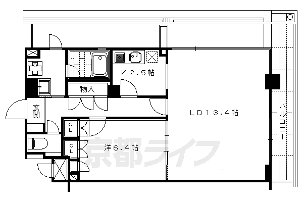 ベラジオ富小路の間取り