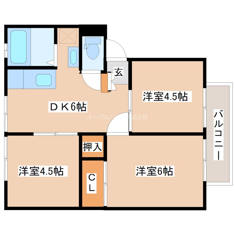 石坂ハイツの間取り