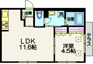 コート代沢の間取り