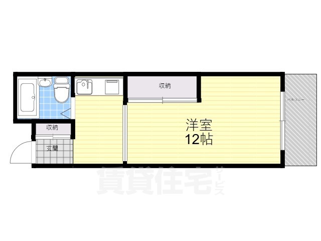 茨木市中穂積のマンションの間取り