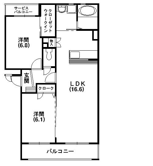 フロレスタハヤシの間取り