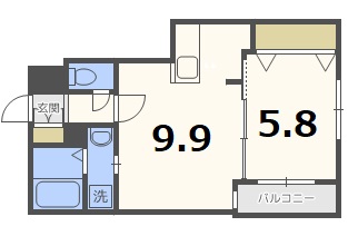 アバンセ発寒の間取り