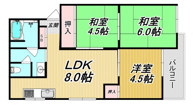 第一サニーハイツの間取り