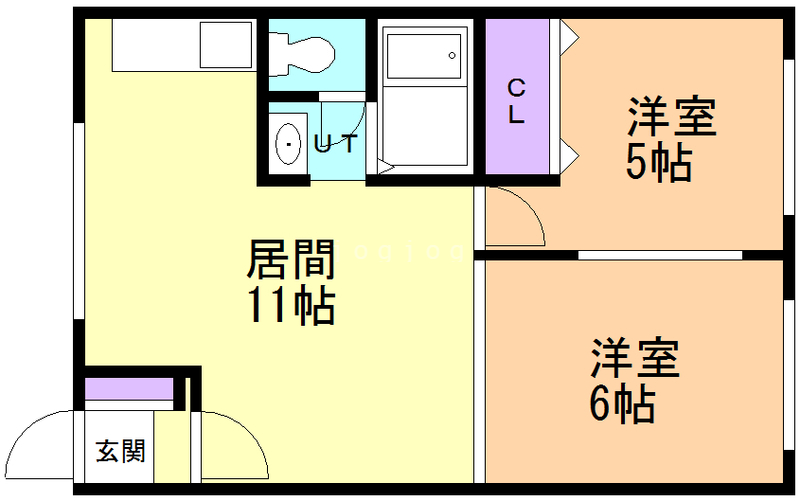 ユーコーポＢの間取り