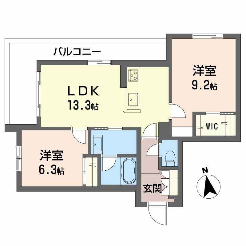 シャーメゾン東雲の間取り写真