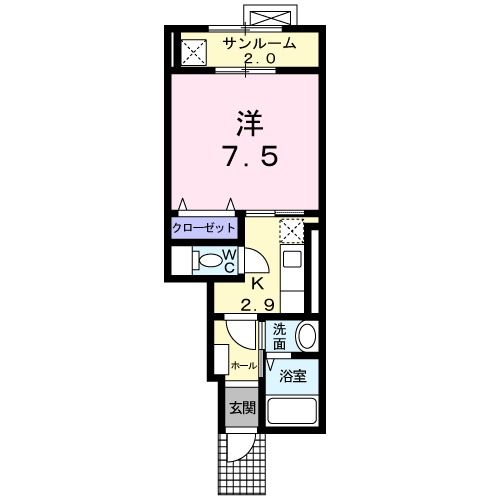 コマンドールの間取り写真