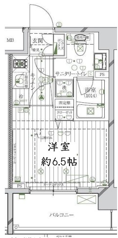 レガリス品川南大井パークサイドの間取り写真