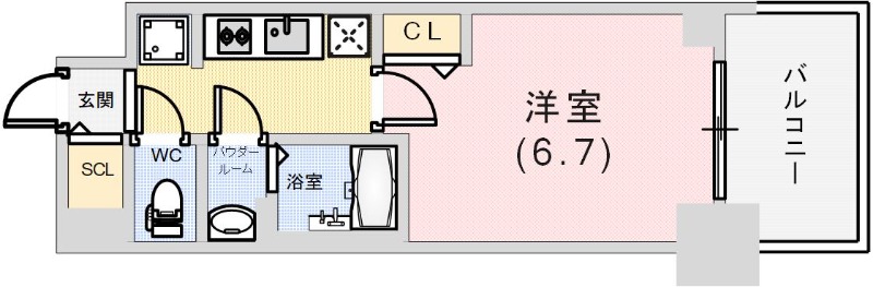 プレサンス ハーバーランド アンド・シーの間取り写真