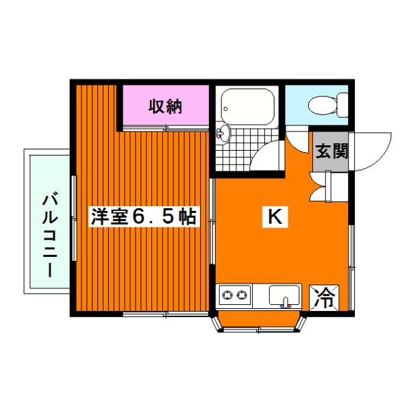 品川区上大崎のアパートの間取り