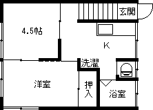 コーポラス湊町の間取り