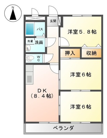 ヴァンベールIの間取り