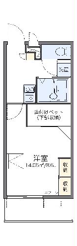 レオパレスコンファーレ四日市の間取り