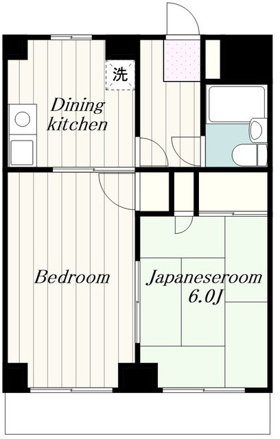 伊勢原市東成瀬のマンションの間取り